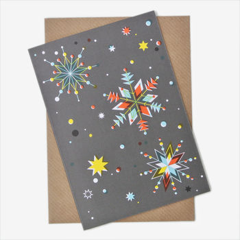 'Christmas Eve' Pack Of Eight Geometric Christmas Cards, 2 of 5