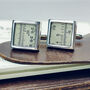 Slide Rule Sterling Silver Cufflinks, thumbnail 1 of 8