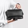 Personalised Men's Leather Initial Wash Bag, thumbnail 5 of 10
