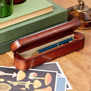 Personalised Leather Pen Box, 7 of 7