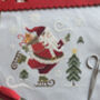 Skating Santa Modern Cross Stitch Kit, thumbnail 1 of 5