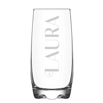 Personalised Name Hi Ball Glass Tumbler, 4 of 4