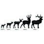 Personalised Stag Family Foil Print, thumbnail 4 of 6
