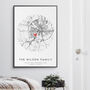 Family Home Map Print Mother's Day Gift Personalised, thumbnail 2 of 3