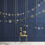 Gold Foiled Star Garland Hanging Decoration, thumbnail 1 of 3