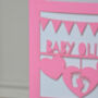 New Baby Arrival Laser Cut Greeting Card, thumbnail 7 of 7
