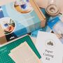 Nautical Paper Craft Kit, Boat Diy Paper Cutting Kit, thumbnail 2 of 5