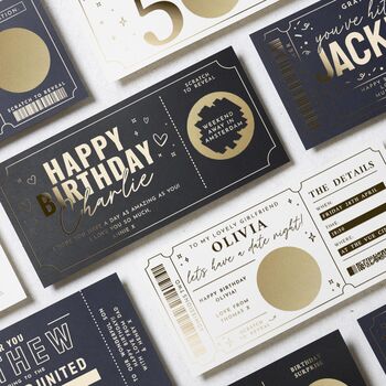 Personalised Birthday Scratch Reveal Gift Voucher Card, 9 of 9
