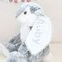 Personalised Grey Plush Bunny Rabbit, thumbnail 2 of 3