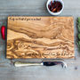 Personalised Olive Wood Cheese / Chopping Board, thumbnail 3 of 8