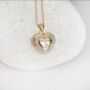 9ct Mixed Gold Diamond Heart Locket, thumbnail 3 of 9