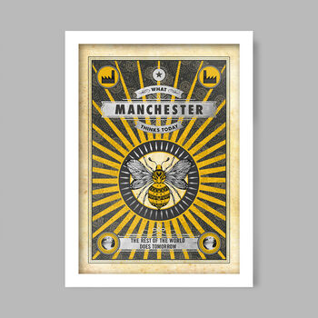 What Manchester Thinks Poster Print, 3 of 4