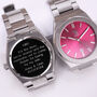 Personalised Wave Watch In Pink, thumbnail 4 of 5