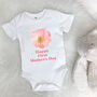 Happy First Mother's Day Rose Babygrow, thumbnail 1 of 3