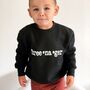 Three Na Ger Kids Sweatshirt In Black, thumbnail 6 of 8