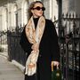 Jungle Animals Print Scarf In Personalised Gift Box, thumbnail 3 of 8