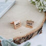 Wedding Day Cufflinks Initials, thumbnail 5 of 9