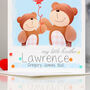 Personalised Bear Brother Birthday Card, thumbnail 5 of 9