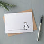 Penguin Cards, Pack Of Four, thumbnail 1 of 4