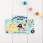 Outer Space Personalised Children's Door Sign, thumbnail 1 of 4