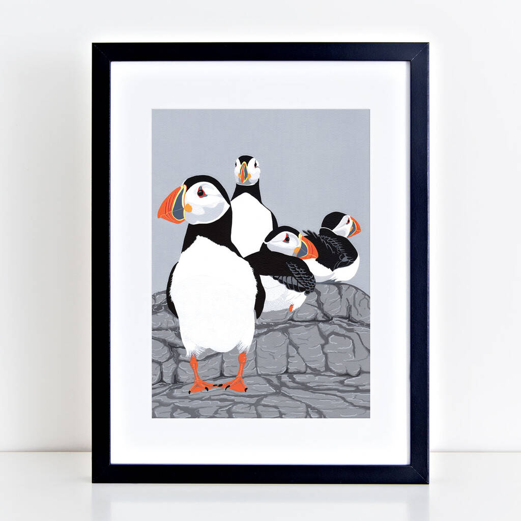 Puffin Prints 'Choice Of Four Designs', 1 of 4
