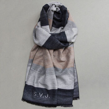Personalised Men's Cashmere Blend Scarf, 6 of 10