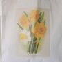 Daffodil Print Cotton Tote Bag For Spring, thumbnail 5 of 6