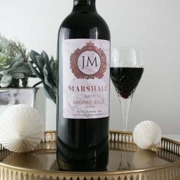 Marble 'Chateau' Personalised Wine, 4 of 6