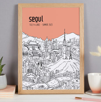 Personalised Seoul Print, 5 of 8