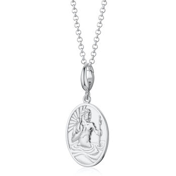 Personalised Sterling Silver St. Christopher Necklace, 5 of 5