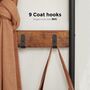 Vintage Hat Coat Rack Stand Organiser With Shoe Bench, thumbnail 9 of 11