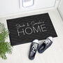 Personalised Grey Pattern Indoor Doormat, thumbnail 1 of 5