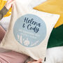 Seaside Engagement, Wedding Or Anniversary Cushion, thumbnail 1 of 3