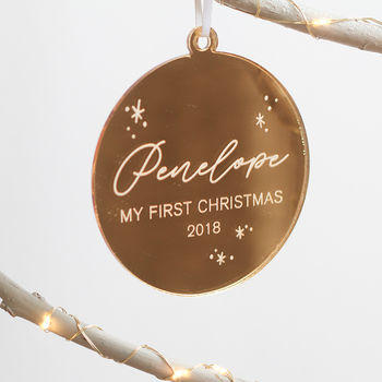 Personalised Baby's First Christmas Ornament, 2 of 3