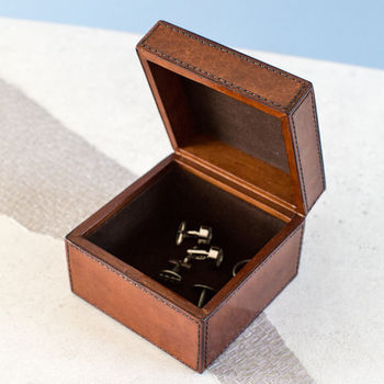 Personalised Leather Watch Box Single, 7 of 11