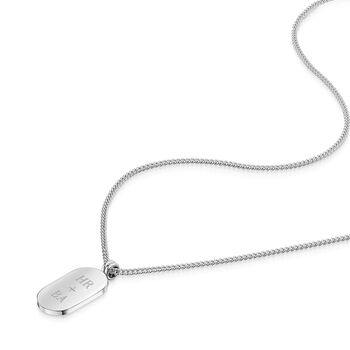 Pill Dog Tag Necklace Stainless Steel, 6 of 10