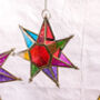 Colourful Metal And Glass Tealight Stars 'Tara', thumbnail 4 of 5