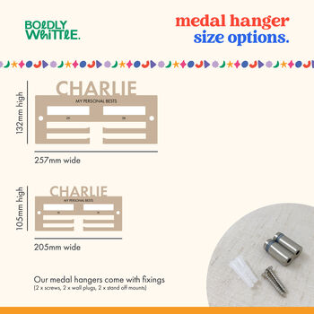 Personalised Kid's Personal Bests Medal Hanger, 4 of 4