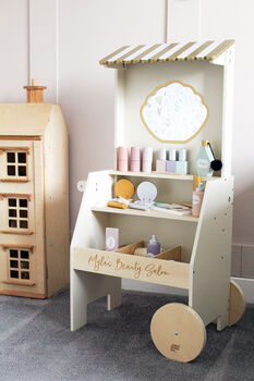 Personalised Wooden Beauty Salon Vanity Toy, 3 of 12
