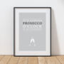 Personalised 'It's Prosecco O'clock' Print, thumbnail 1 of 7