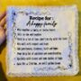 Embroidered Handkerchief Recipe For A Happy Family, thumbnail 4 of 4