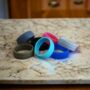 Handmade Grooved Unisex Flexible Silicone Ring, thumbnail 2 of 11