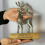 Personalised Stag Ornament, thumbnail 3 of 6