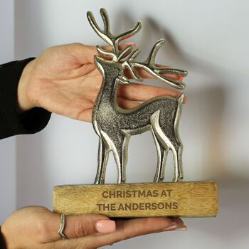 Personalised Stag Ornament, 3 of 6
