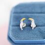 Sterling Silver Tiny Toucan Bird Stud Earrings, thumbnail 2 of 12