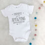 Mummy You're Amazing Happy Mother's Day Babygrow, thumbnail 6 of 9