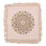 Lotus Mandala Cushion Cover 45x45cm Bronze, thumbnail 1 of 4