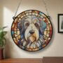 Bearded Collie Stained Glass Effect Suncatcher, thumbnail 6 of 6