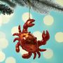 Crab Hanging Bauble Decoration, thumbnail 1 of 2