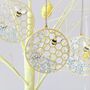 Set Of Two Honeycomb And Bee Hanging Easter Decorations, thumbnail 2 of 5